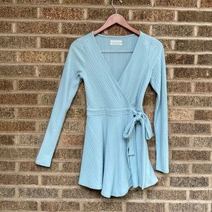 Urban Outfitters Long Sleeved Romper Wrap Dress